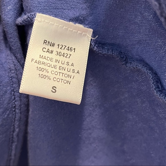 Wildfox Pirate Heart V Neck Tee Small Purple - Picture 3 of 3